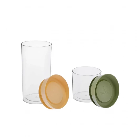 Karaca Ivory 4 Piece Plastic Food Storage Containers Set, Multicolor - karaca - Image 5