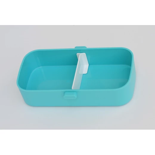 Look Back Two Tier Stackable Lunch Box Blue Leak Proof FDA Approved 5 Cups Capacity - Look Back - Image 4