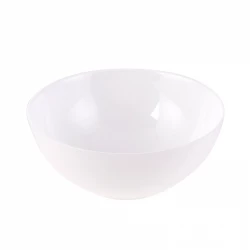 Karaca White Swan 21cm Porcelain Salad Bowl, Dishwasher and Microwave Safe