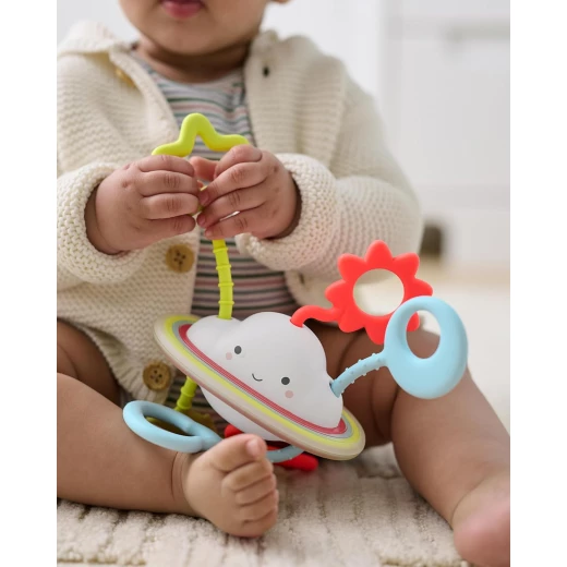 Skip Hop Silver Lining Cloud Pull and Play Sensory Toy for Babies 0 to 6 Months Interactive Musical Toy - Image 2