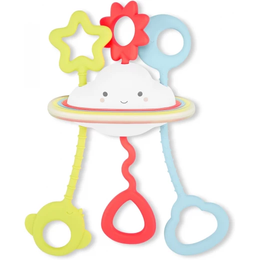 Skip Hop Silver Lining Cloud Pull and Play Sensory Toy for Babies 0 to 6 Months Interactive Musical Toy
