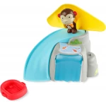Skip Hop Zoo Outdoor Adventure Playset Featuring Marshall Monkey 4 Piece Set Includes Water Table, Umbrella, and 2 Animal Figures Ideal for Toddlers and Young Children