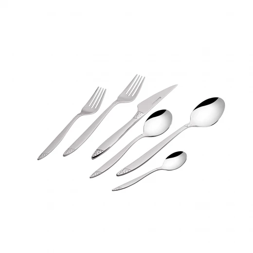 Karaca Bore Platin 36 Piece Cutlery Set, 6 Person, Stainless Steel Karaca Bore Platin 36 Piece Cutlery Set, 6 Person, Stainless Steel