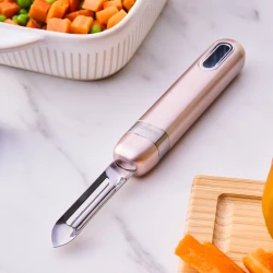 Karaca Mastermaid Rosegold Kitchen Peeler 18/10 Stainless Steel for Effortless Peeling of Fruits and Vegetables Ergonomic Design Durable and Easy to Clean