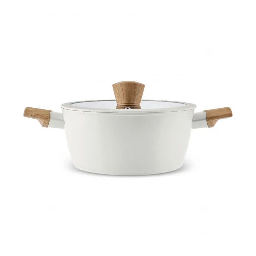 Karaca x Refika Swiss Crystal Almond Cream 24 cm Nonstick Frying Pan Karaca x Refika Swiss Crystal Almond Cream 24 cm Nonstick Frying Pan
