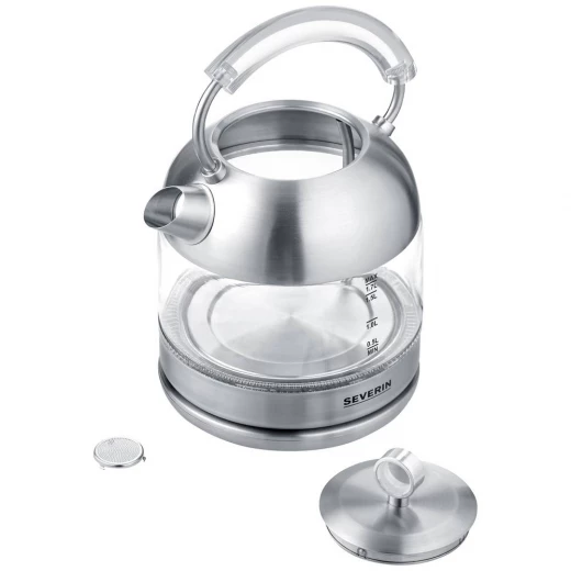 Severin WK 3459 Cordless Electric Kettle Stainless Steel 1.7 Liter BPA Free - Severin - Image 4