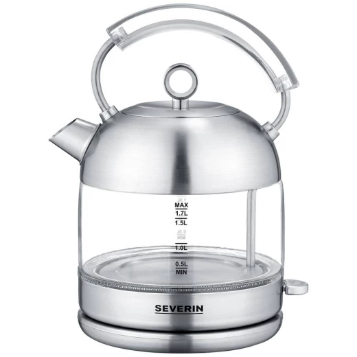 Severin WK 3459 Cordless Electric Kettle Stainless Steel 1.7 Liter BPA Free Severin WK 3459 Cordless Electric Kettle Stainless Steel 1.7 Liter BPA Free