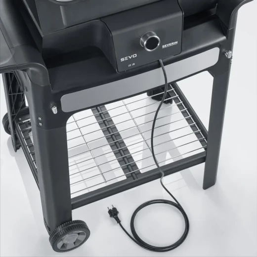 شواية كهربائية سيفيرين سيفو سمارت كونترول جي تي اس مع أرجل، أسود، سطح شواء 41.5 × 31.5 سم - سيفيرن - Image 3