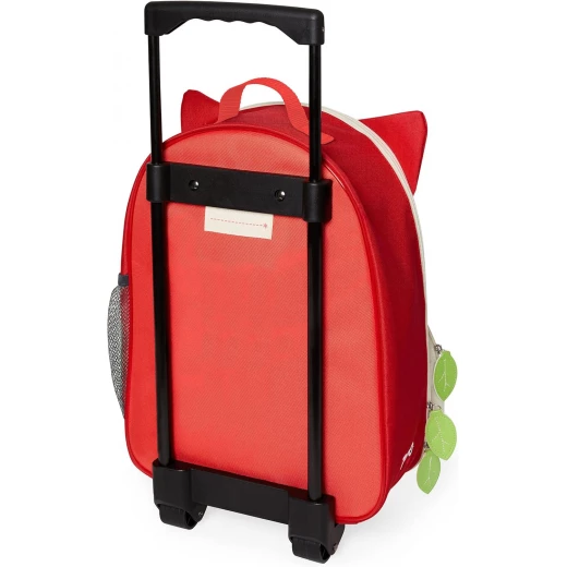 Skip Hop Zoo Fergus Fox Rolling Luggage, Durable Carry-On Suitcase for Kids, Adjustable Strap, 45 x 30 x 18 cm - Image 2