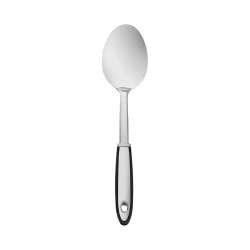 Karaca Viona 33 cm Stainless Steel Serving Spoon: Elegant Silver Finish for Serving Dishes, Kitchen Utensil Ideal for Salads, Soups, and Side Dishes; Durable and Easy to Clean
