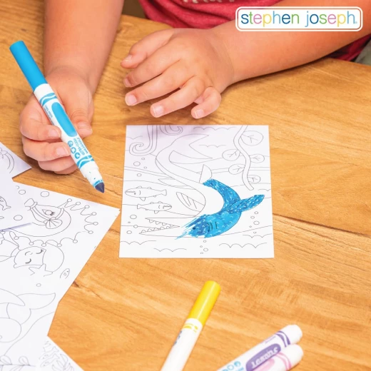 ستيفن جوزيف، مجموعة الفن Wonder Ink للأطفال الصغار، صفحات تلوين خالية من الفوضى، نشاط سفر للأطفال الصغار، حورية البحر - ستيفن جوزيف - Image 5