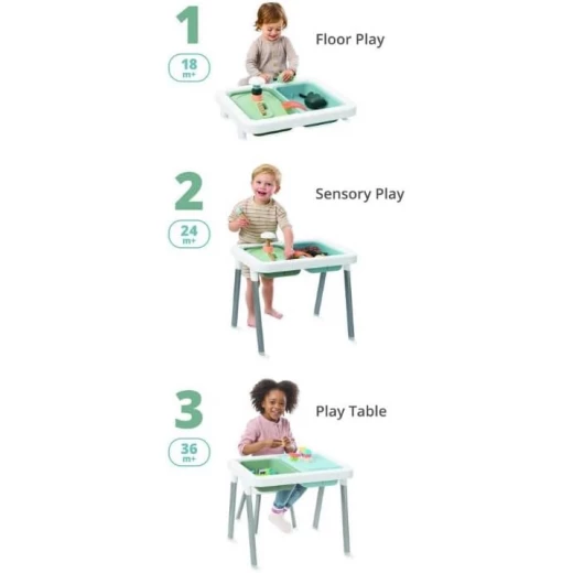 Skip Hop Discoverosity 3 in 1 Toddler Sensory Table: Multi Color, Interactive Learning Toy with Water Play, Sand Play, and Storage, Ideal for 18+ Months - Image 5