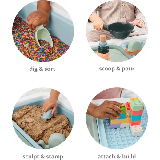 Skip Hop Discoverosity 3 in 1 Toddler Sensory Table: Multi Color, Interactive Learning Toy with Water Play, Sand Play, and Storage, Ideal for 18+ Months - Image 8