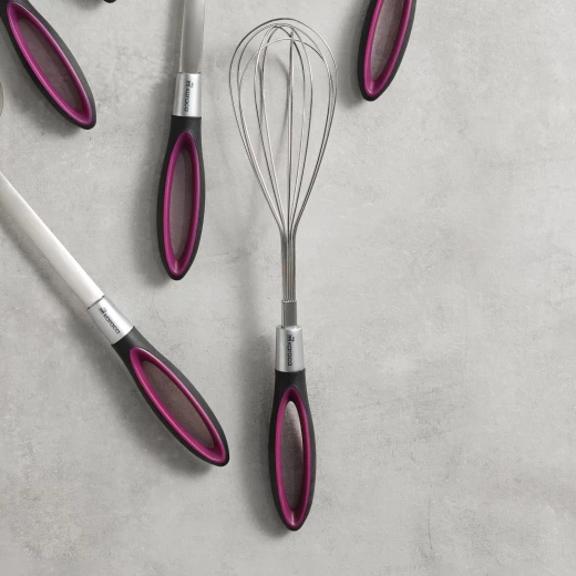 Karaca Swan Whisk Bordo 20 cm Stainless Steel Kitchen Utensil: Premium Egg Whisk for Mixing and Blending, Durable Design, Dishwasher Safe, Ideal for Culinary Creations Karaca Swan Whisk Bordo 20 cm Stainless Steel Kitchen Utensil: Premium Egg Whisk for Mixing and Blending, Durable Design, Dishwasher Safe, Ideal for Culinary Creations