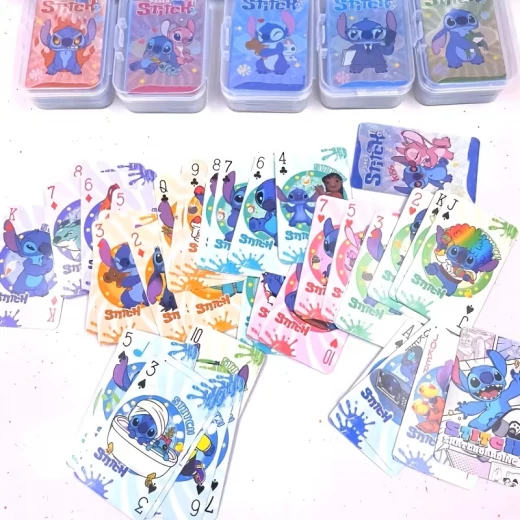 Stitch Mini Playing Cards - A durable, high-quality playing card set featuring the beloved Stitch character, perfect for group games, parties, and family gatherings A wonderful gift for special occasions and birthdays one piece - Noon kids - Image 2