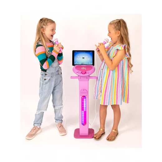 Easy Karaoke EKS977BT Bluetooth Singalong Karaoke Machine with LED Disco Lights - Image 5