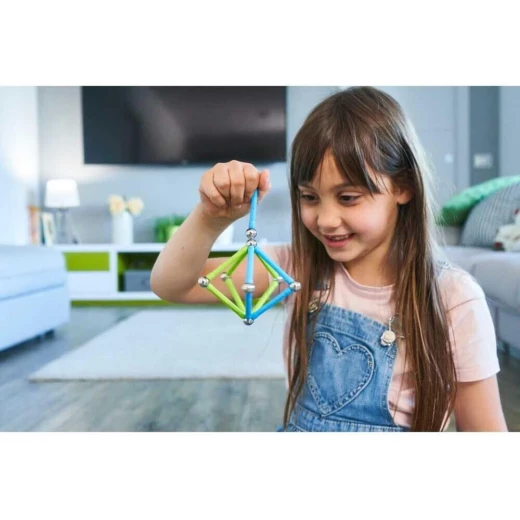 مجموعة بناء مغناطيسية Geomag Classic معاد تدويرها 25 قطعة، لعبة تعليمية STEM - Image 5
