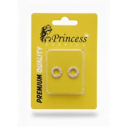 Princess Jewelry children's barber earrings are hypoallergenic, lightweight, and safe for the ears They feature a stylish design suitable for everyday wear and special occasions, making them a wonderful gift for children
