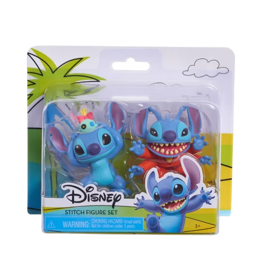 مجموعة مجسمات ديزني آلين وستيتش، بلاستيك متعدد الألوان، مجموعة من قطعتين