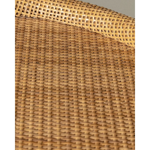 طاولة قهوة بلدا من مادم كوكو، تصميم من الخوص الطبيعي، مقاسات 53x46x39 سم، مثالية لغرفة المعيشة، تصميم أنيق ومتين، مثالي لوضع أكواب القهوة والعناصر الزخرفية - مدام كوكو - Image 3