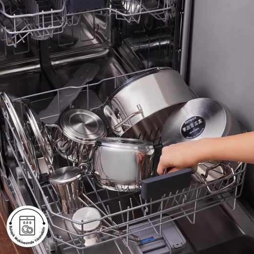 طقم أواني الطهي المصنوع من الستانلس ستيل كاراجا بلغراد 15 قطعة للمطبخ - كراجا - Image 7