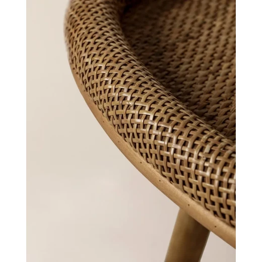 Madame Coco Perla Rattan Coffee Table, Natural Finish, Exquisite Woven Design, Durable Construction, Perfect for Living Room, Dimensions: 77cm x 41cm x 39cm, Stylish Home Decor - Madame COCO - Image 3