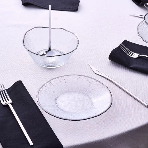 Karaca Marlon Dessert Set, 6 Piece, Clear Glass Dessert Bowls and Plates - karaca - Image 6