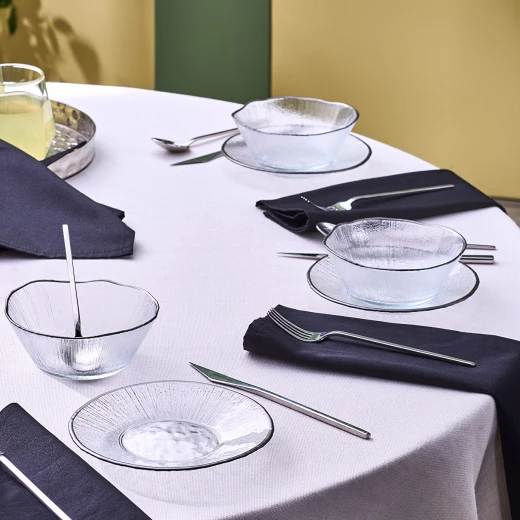 Karaca Marlon Dessert Set, 6 Piece, Clear Glass Dessert Bowls and Plates - karaca - Image 9