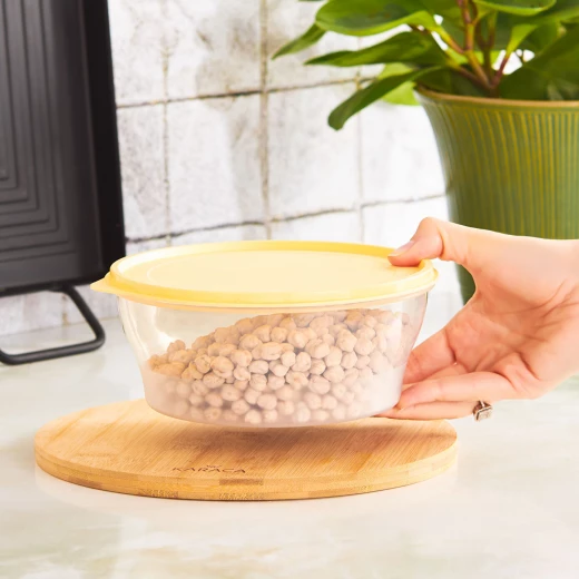 Karaca Forbs 1.5 Liter Yellow Airtight Food Storage Container - karaca - Image 2