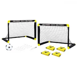 Hostfull Anywhere Soccer Match Set, Portable, Includes 2 Goals, Ball, Pump, and Markers