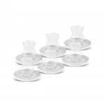 طقم أكواب شاي زجاجي كاراجا ستريملاين صن سيت 12 قطعة لـ 6 أشخاص 165 مل - كراجا