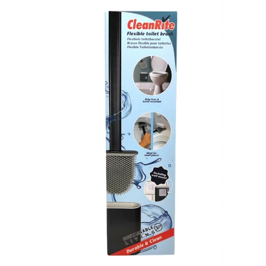 فرشاة تنظيف المرحاض سبارجو WC CleanRite فرشاة تنظيف مرنة رمادي - Image 6