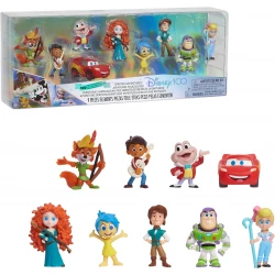 Disney 100 Years of Spirited Adventures Mini Figure 9-Pack Just Play Collectible Set