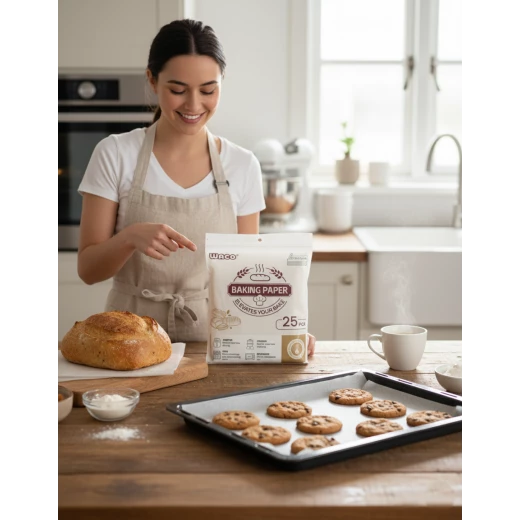 WACO 25-Piece Baking Paper Set (37x42cm) – Non-Stick, High-Heat Resistant Sheets for Airfryer, Oven, and Microwave WACO 25-Piece Baking Paper Set (37x42cm) – Non-Stick, High-Heat Resistant Sheets for Airfryer, Oven, and Microwave