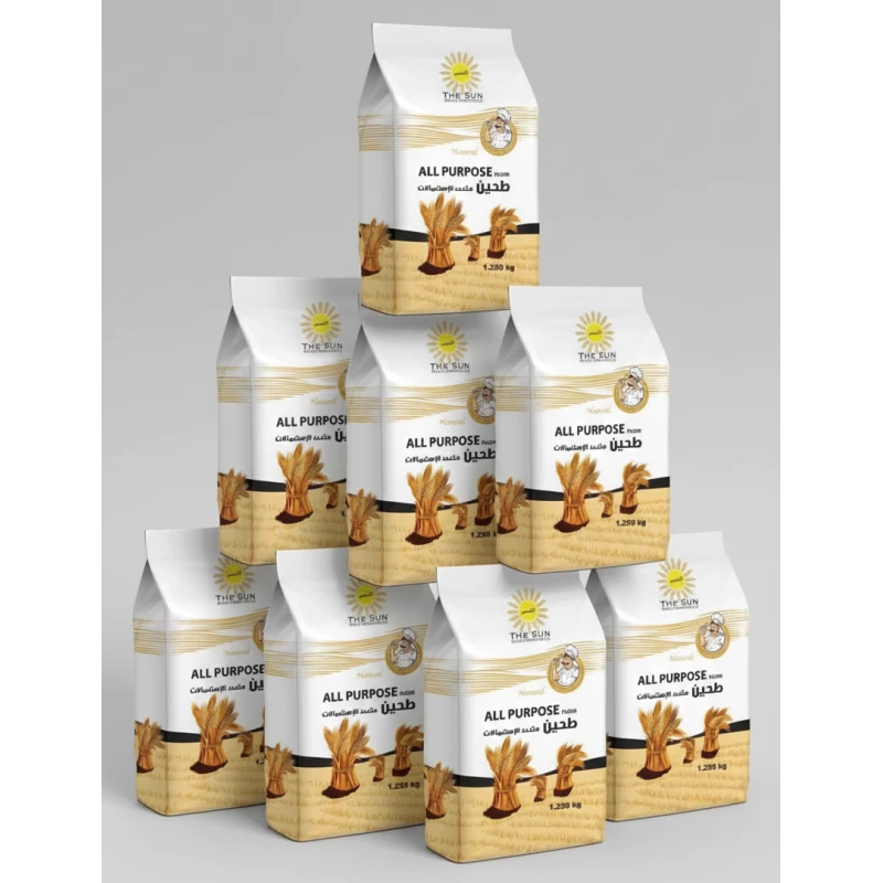 Al-Shams All-Purpose Flour – Bulk Pack 10 x 1250g – Premium Finely Milled Wheat Flour – Ideal for Baking, Pastries, and Daily Cooking - Al Shams