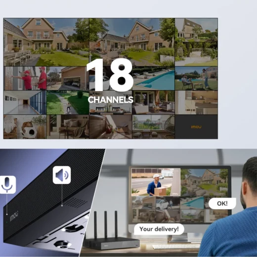 نظام تسجيل فيديو شبكي لاسلكي إيمو N118W بـ 18 قناة، دقة 4K، سعة تخزين 16 تيرابايت - Image 8