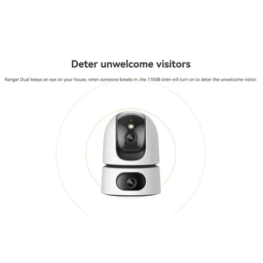كاميرا Imou Cruiser Dual 2 Pro الأمنية الخارجية 4 ميجابكسل، صوت ثنائي الاتجاه، رؤية ليلية ملونة - Image 2