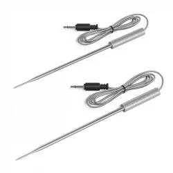 Sonoff MPS01 BBQ Meat Thermometer Probe Stainless Steel Wireless Bluetooth Digital Food Cooking Thermometer for Grilling and Smoking 2 Probes
