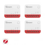 SONOFF Zigbee Smart Roller Shutter Switch MINI-ZBRBS, Mini Size, Percentage Control, Alexa Google Home Assistant Compatible 4 Pack - Sonoff