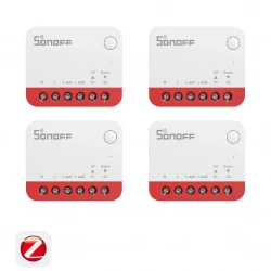 SONOFF Zigbee Smart Roller Shutter Switch MINI-ZBRBS, Mini Size, Percentage Control, Alexa Google Home Assistant Compatible 4 Pack