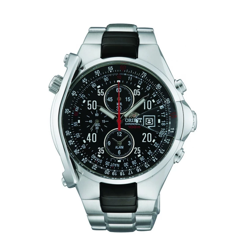 Orient TD0G001B Men's Sport Watch Quartz Chronograph Black Stainless Steel - ORIENT