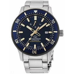 Orient Star RE-AU0304L Diving Watch Blue Dial Stainless Steel 200m Water Resistant