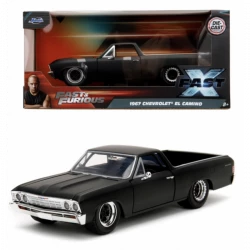 Jada Toys Chevrolet El Camino 1967 Fast X (Fast & Furious 10) Matte Black 1:24 Scale Diecast Model