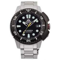 ساعة غوص أوتوماتيكية أورينت M-Force RA-AC0L01B سوداء فولاذ 45 ملم