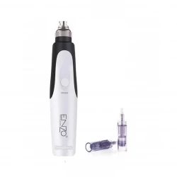 Enzo Derma Pen Kit, 2 Needle Heads (36 & 12 Needles), 5 Speed Settings, Skin Rejuvenation