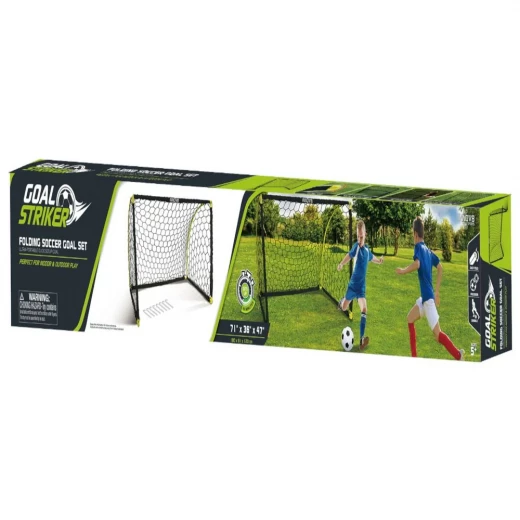 Hostful Folding Soccer Goal Set, Easy Assemble, Portable, Outdoor and Indoor Play - Image 2