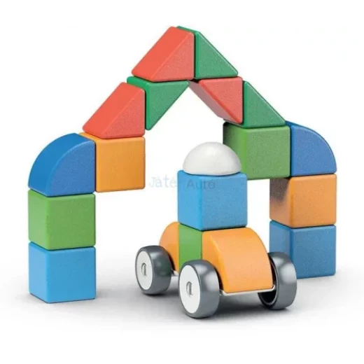 Geomag Magicube Shapes 128 Piece Magnetic Building Blocks Set for Toddlers - Image 2