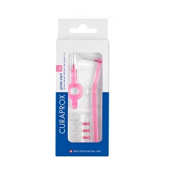 Curaprox CPS Prime Starter Kit Pink Interdental Brushes for Gum Health and Fresh Breath