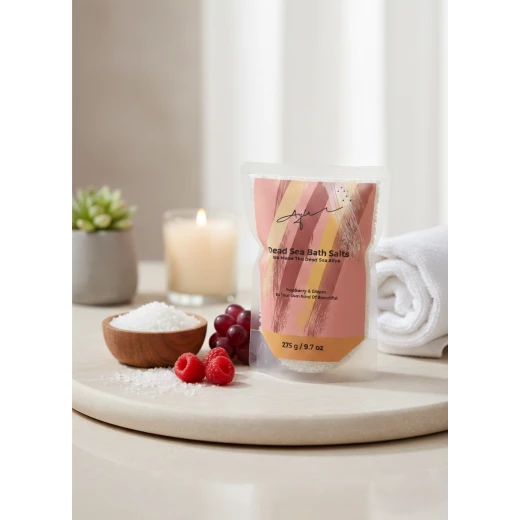 Dead Sea Salt Berry & Grape Scent 275g by Ayla Naturals – Enriched with Natural Minerals for Deep Relaxation, Body and Soul Care, Long-Lasting Fresh Fruity Aroma Dead Sea Salt Berry & Grape Scent 275g by Ayla Naturals – Enriched with Natural Minerals for Deep Relaxation, Body and Soul Care, Long-Lasting Fresh Fruity Aroma