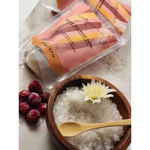 Dead Sea Salt Berry & Grape Scent 275g by Ayla Naturals – Enriched with Natural Minerals for Deep Relaxation, Body and Soul Care, Long-Lasting Fresh Fruity Aroma - Ayla Naturals - Image 4